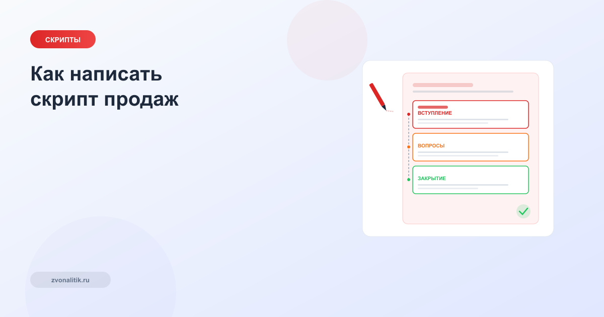 Как написать скрипт продаж: пошаговая инструкция