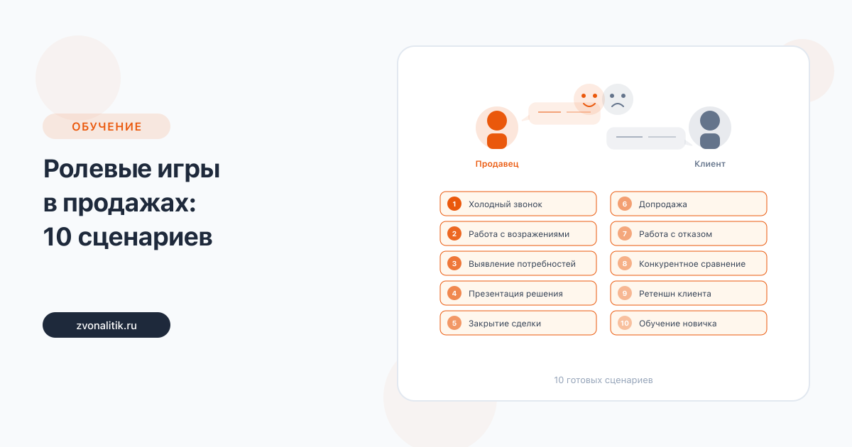 Ролевые игры в продажах: 10 сценариев для тренировки команды