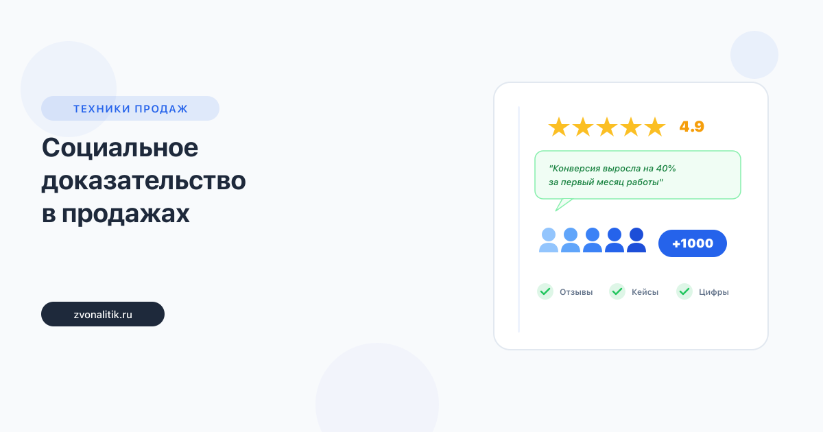 Социальное доказательство в продажах: 6 типов с примерами